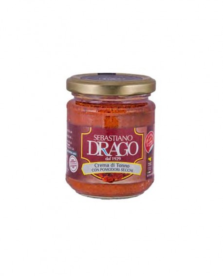 Crema di Tonno con Pomodori secchi - vaso 180g - Conserve Drago Sebastiano dal 1929