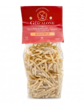 Busiatelle di semola di grano duro siciliano - 500g trafilata al bronzo-Cartone 18 pezzi - Pastificio F.lli Giacalone