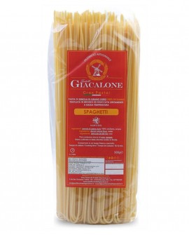 Spaghetti di semola di grano duro siciliano - 500g trafilata al bronzo-Cartone 24 pezzi - Pastificio F.lli Giacalone