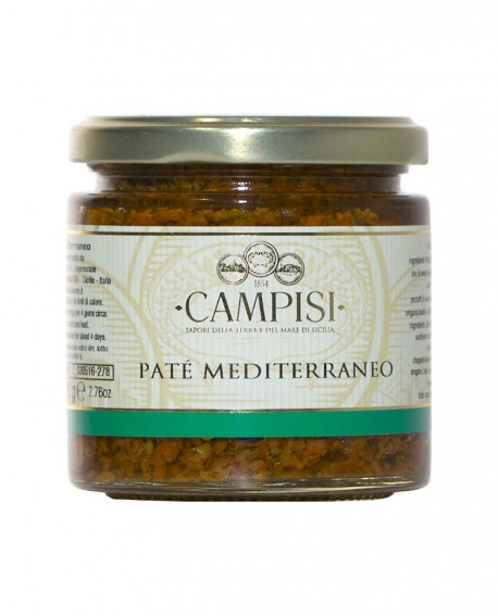 Patè Mediterraneo - vaso vetro 220 g - Campisi
