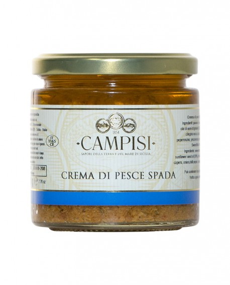 Crema di Pesce Spada - vaso vetro 210 g - Campisi