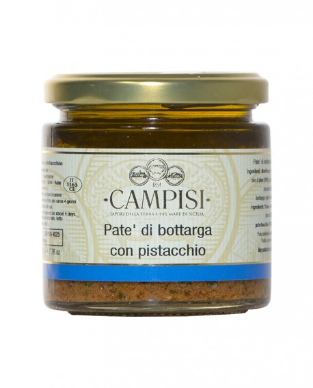 Patè di Bottarga con Pistacchio - vaso vetro 220 g - Campisi
