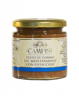 Pesto di Tonno del Mediterraneo con Pistacchio - vaso vetro 210g - Campisi