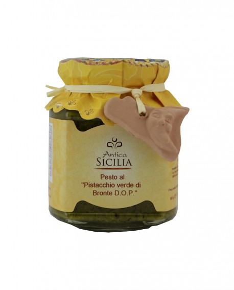 Pesto al pistacchio Verde di Bronte D.O.P. - 90 g - Antica Sicilia