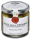 Olive Nocellara dell'Etna alla Contadina - vasetto di vetro 212 - 190 g - Frantoi Cutrera Segreti di Sicilia