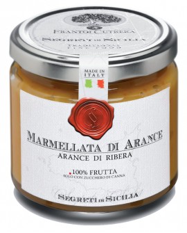 Marmellata di Arance Gialla di Ribera - vasetto di vetro 212 - 225 g - Frantoi Cutrera Segreti di Sicilia