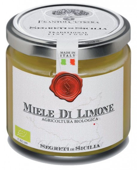 Miele di Limone - vasetto di vetro 212 - 250 g - Frantoi Cutrera Segreti di Sicilia