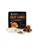Enjoy Cannoli Siciliani con ricotta di bufala fresca - n.100 MIGNON - kit fai-da-te - 4,75 kg - Terra Siciliae