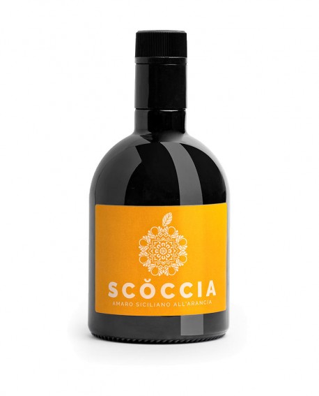 AMARO SCŎCCIA - amaro siciliano all'arancia - bottiglia 500ml - alc.30% vol.- liquore - Scoccia
