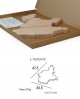 Tagliere in legno a forma di regione Piemonte - dimensione 47.5 x 35.5 - Elga Design